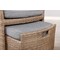 Alaterre Furniture Kokoli All-Weather Conversation Set with Set of 2 Chairs with Ottomans and 17"H Accent Table AWWG01GG - alternate 5